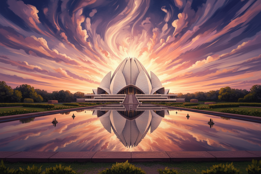 Lotus Temple Realistic