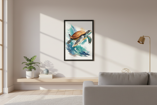 Turtle Wall Art Lifestyle